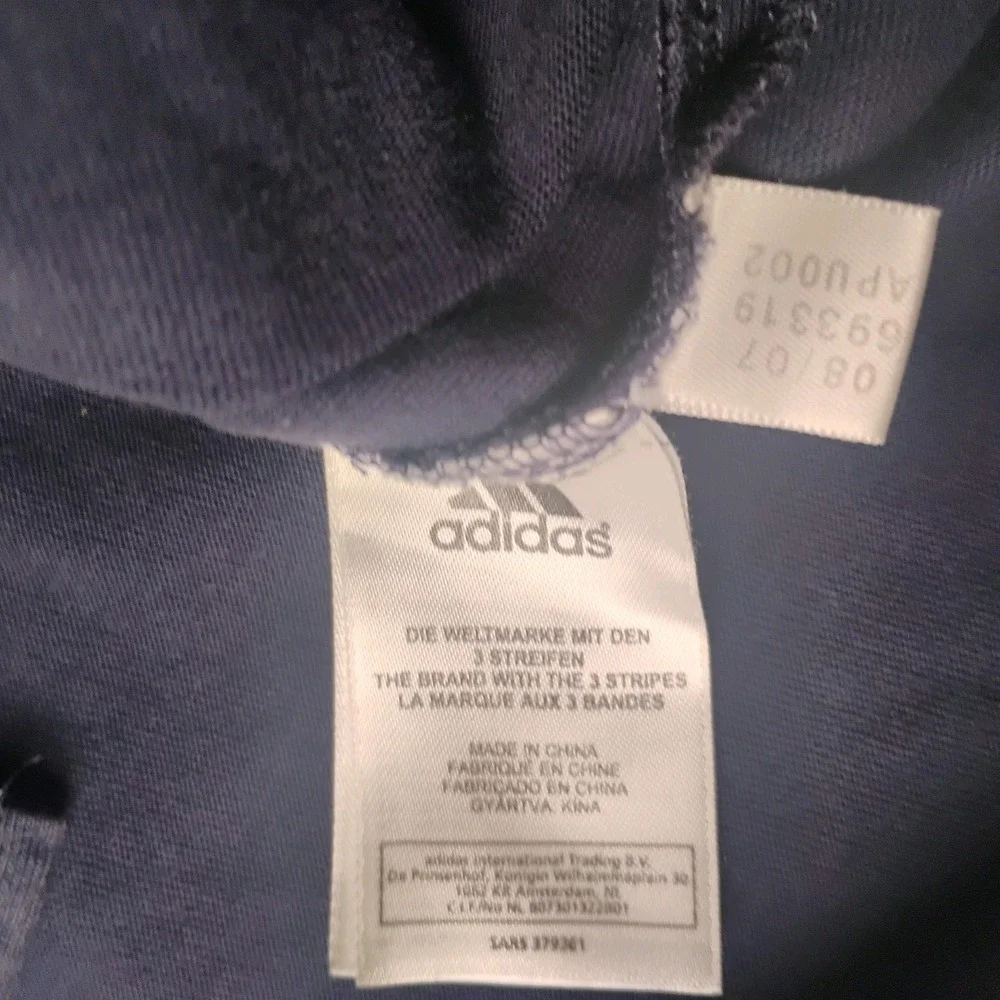 Adidas Real Madrid 3S Polo Shirt Men's Large Blue Short Sleeve Soccer Futbol‎